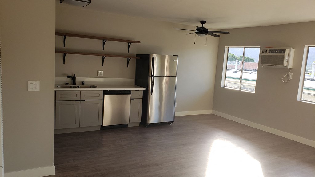Living and Dining Room Area at Wilson Apartments in Glendale, CA