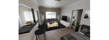 Main room at Barton Apartments, Los Angeles, CA, 90038