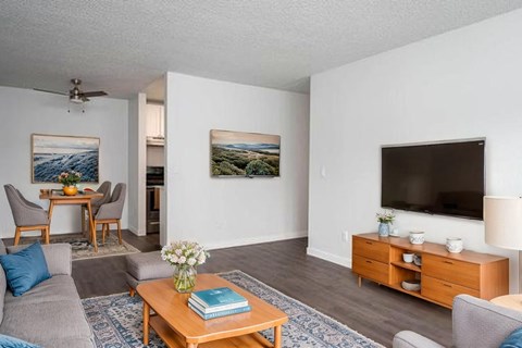 Soft and Refreshing Living Room at The Ridge at Bellevue, Washington