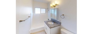 Bathroom at Sylvan Gardens Apartments, Van Nuys CA