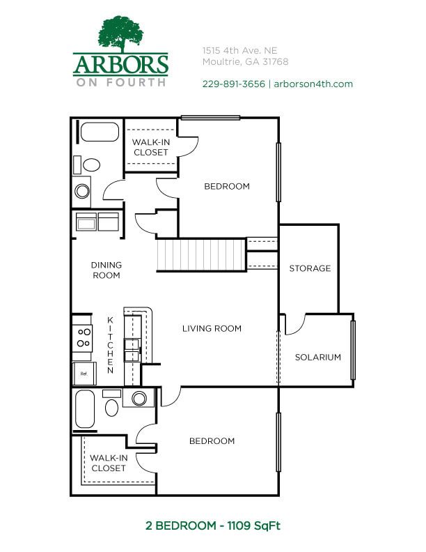 Floor Plans of Arbors on Fourth in Moultrie, GA