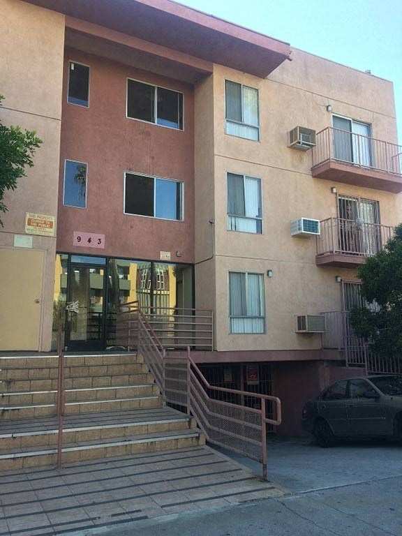 a building with some stairs in front of it