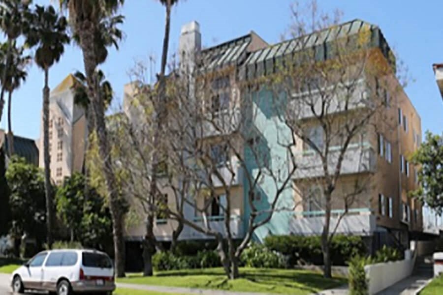 a building with a mural on the side of it