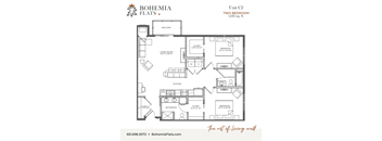 Two Bedroom Two Bathroom