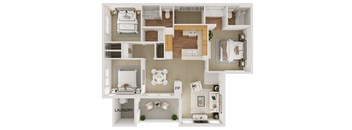 Arroyo Villa 3 Bed 2 Bath A at Arroyo Villa Apartments, California, 91320