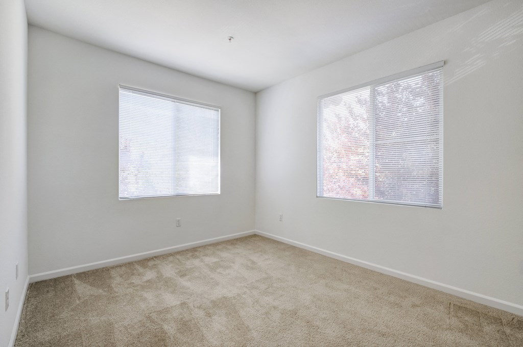 a bedroom with two windows  at Cornerstone at Gale Ranch, San Ramon, 94582