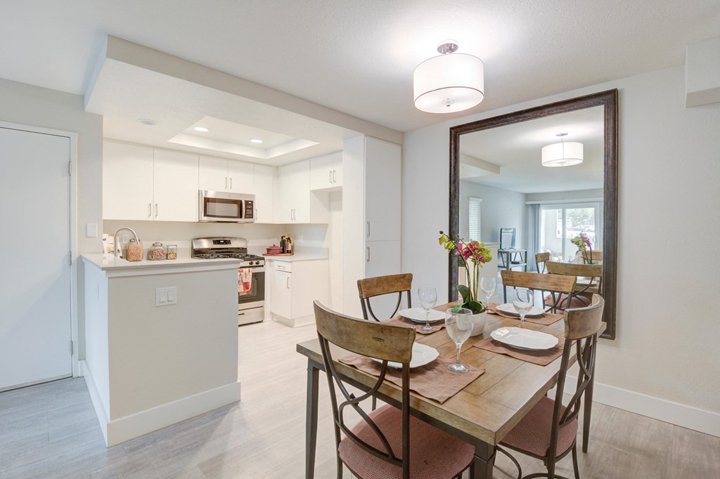 Kitchen and dining room at Laguna Gardens, Laguna Niguel, CA, 92677