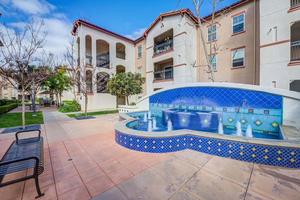 Outdoor fountain at Dos Vientos Newbury Park, CA 91320