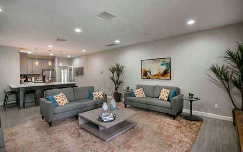 Living Room at Redlands Park Apts, Redlands, CA, 92373