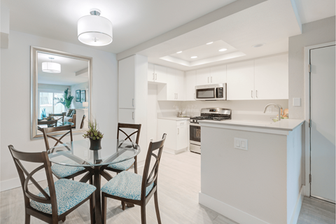 Kitchen and dining room at Laguna Gardens, Laguna Niguel, CA, 92677