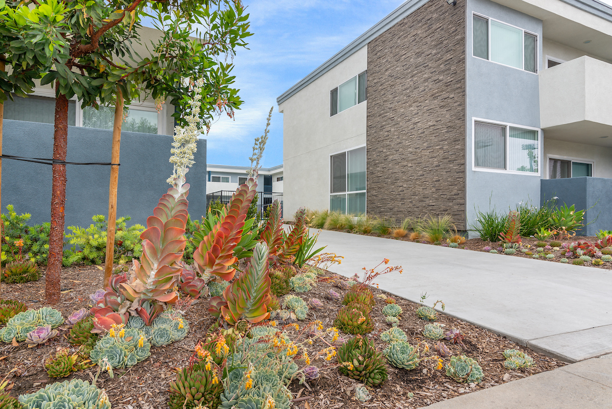 Walking Path at Park Apartments, Norwalk, California