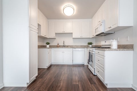 Designer Kitchens with Granite Countertops at Park Apartments, California