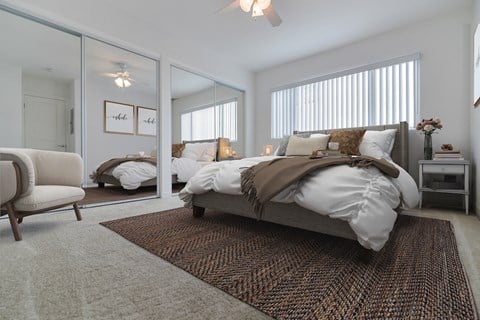 Comfortable Bedroom at Park Apartments, Norwalk, CA, 90650
