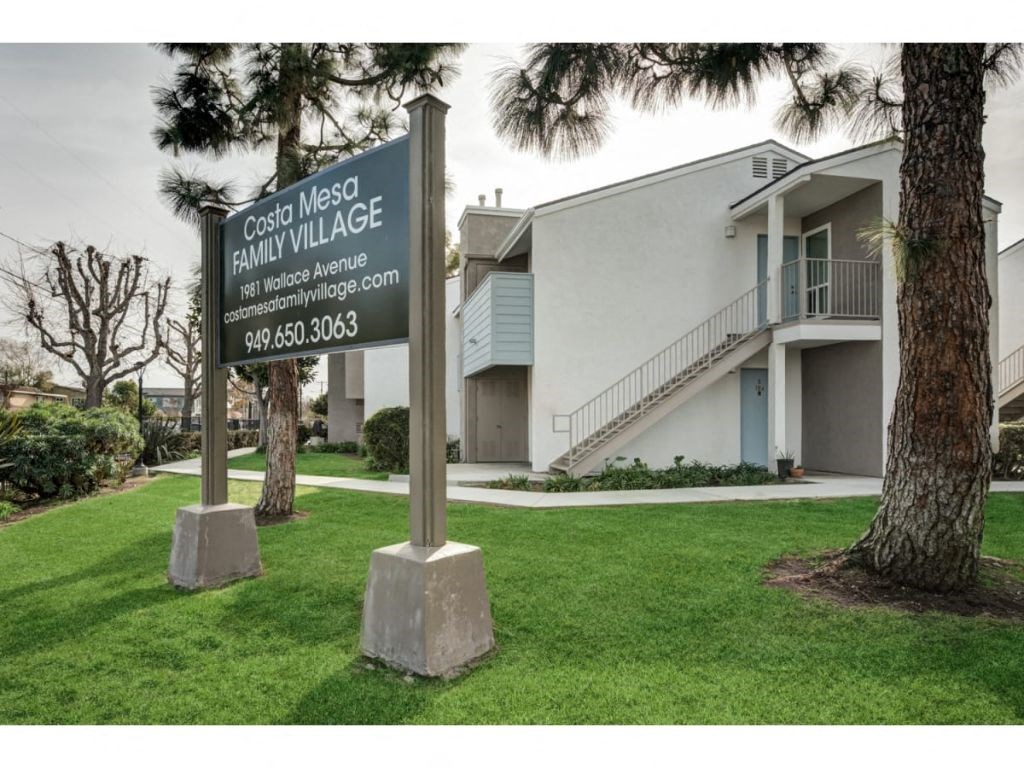Welcoming Property Signage at Costa Mesa Family Village, Costa Mesa, 92627
