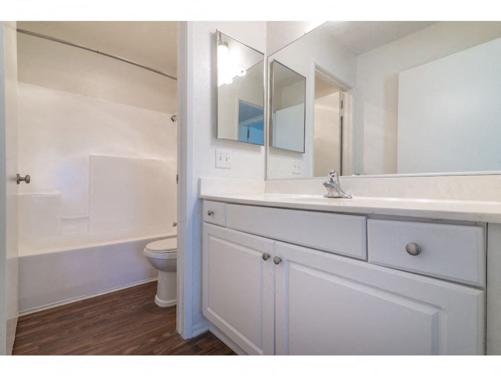 Bathroom With Bathtub at Costa Mesa Family Village, Costa Mesa