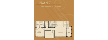 Two Bed Two Bath Floor Plan at Sonoma at Porter Ranch, Porter Ranch, CA
