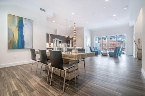 Kitchen And Living at Beverly Plaza Apartments, California, 90815