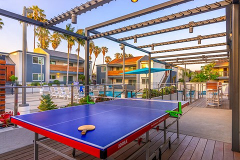 Ping Pong Table at Beverly Plaza Apartments, Long Beach, CA