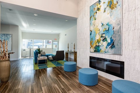 Social Niches at Beverly Plaza Apartments, Long Beach