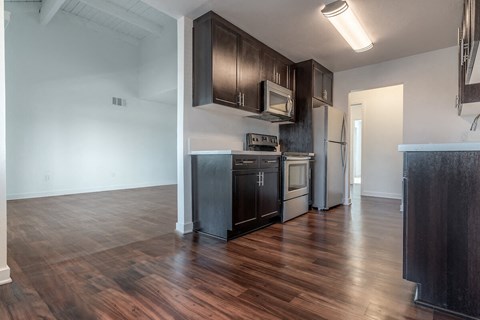 Kitchen Unit at Beverly Plaza Apartments, Long Beach, California