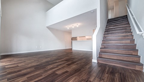 Staircase at Beverly Plaza Apartments, Long Beach