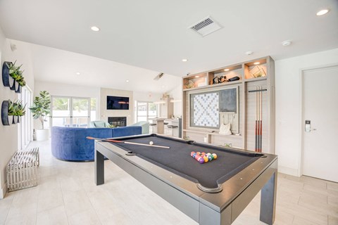 Laguna Gardens Apts. pool room in club house,  Laguna Niguel, CA