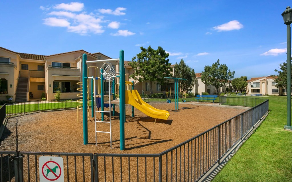 the playground at Arroyo Villa Apartments, Thousand Oaks, California