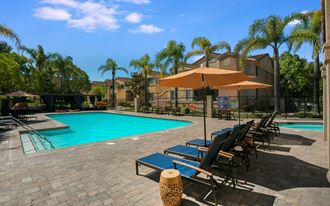Swimming pool and pool deck at Arroyo Villa Apartments, Thousand Oaks, 91320 - Photo Gallery 2