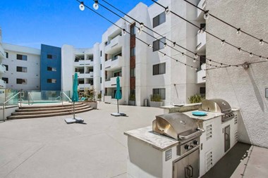 a patio or other outdoor area at caribe resort 1213b condo  at Masselin Park West, California, 90036 - Photo Gallery 5