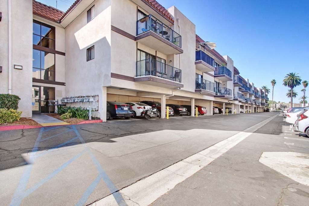 a building with a parking lot in front of it  at Sherway Villa, Reseda, California