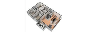 this is the first floor of the house  at Park Avenue Apartments, California, 90815