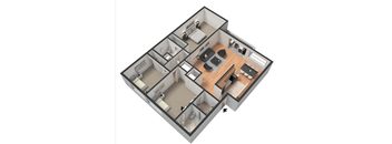 the brooklyn apartment homes one bedroom floorplan  at Park Avenue Apartments, Long Beach, CA