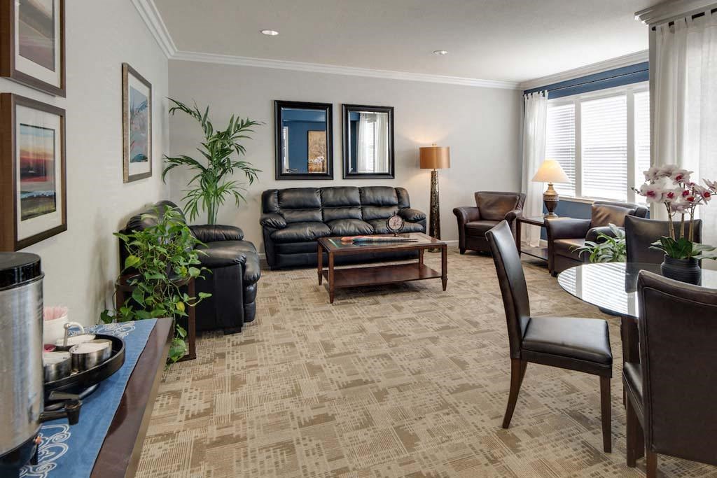 Living room and dining at Meadow Wood at Alamo Creek, Danville, California