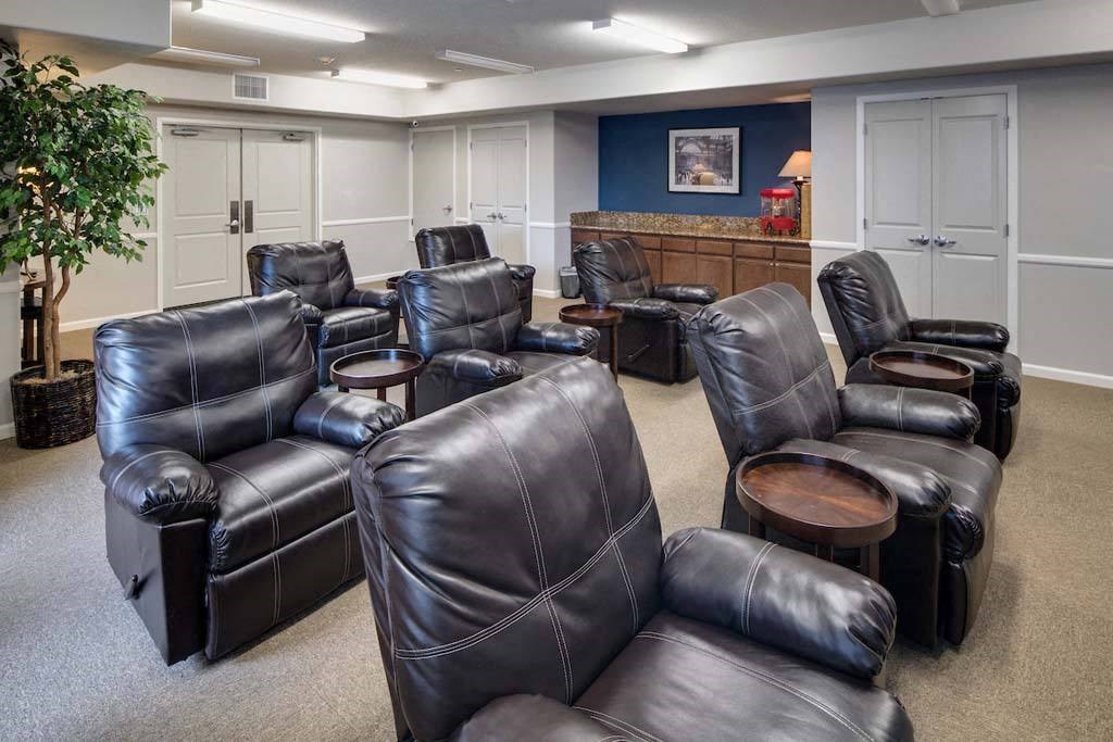 Movie room at Meadow Wood at Alamo Creek, Danville, California