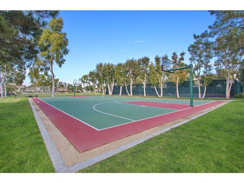 the basketball court is located in the middle of the park the basketball court is located in the middle of the park at Harvard Manor, Irvine, 92612 - Photo Gallery