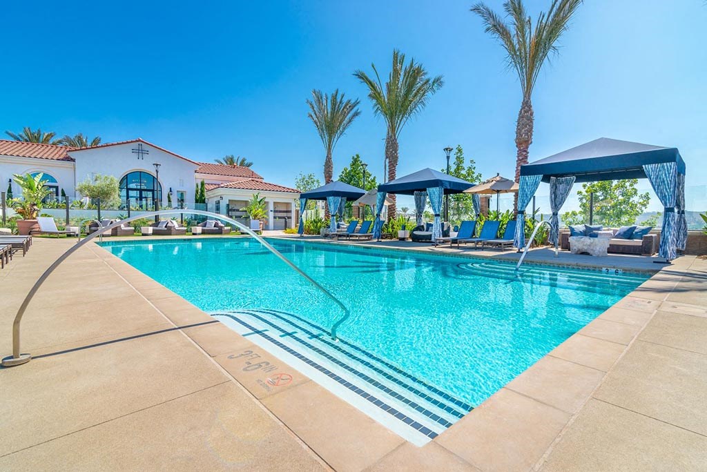 Swimming at Montecito Apartments at Carlsbad, Carlsbad, CA