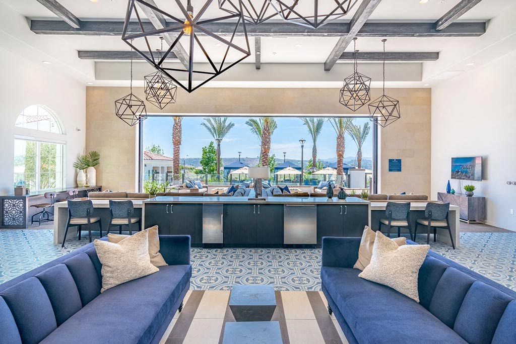 Couch for seating at Montecito Apartments at Carlsbad, Carlsbad, California