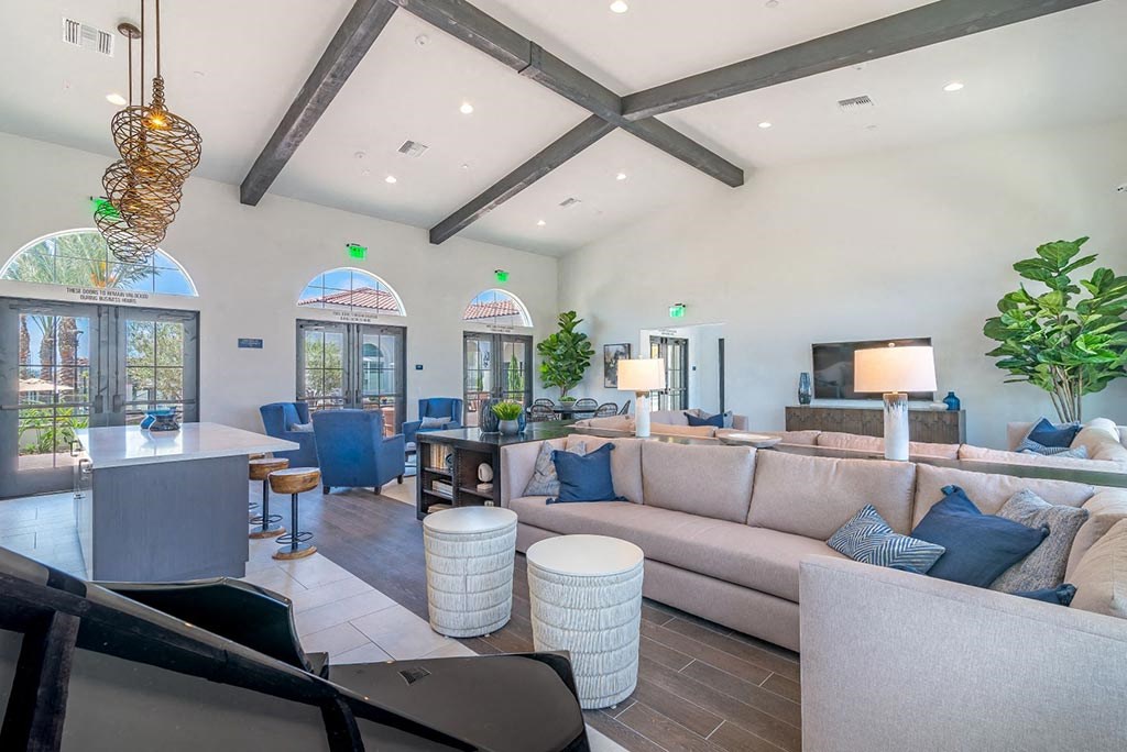 Clubhouse interior at Montecito Apartments at Carlsbad, Carlsbad, CA, 92010