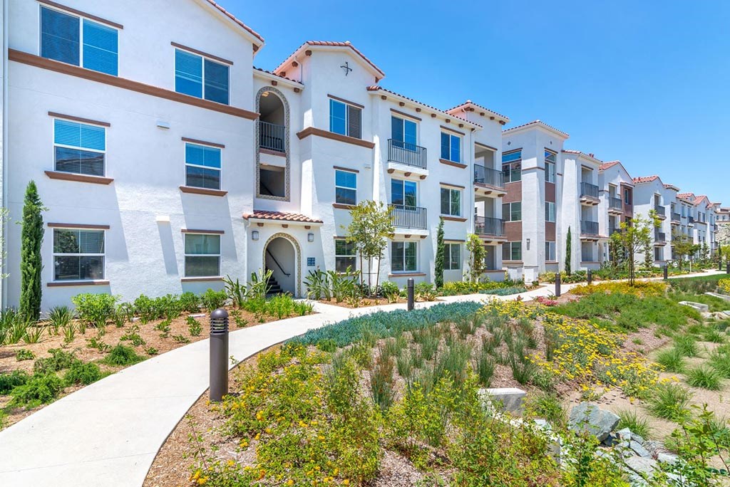 Exterior area at Montecito Apartments at Carlsbad, Carlsbad, California