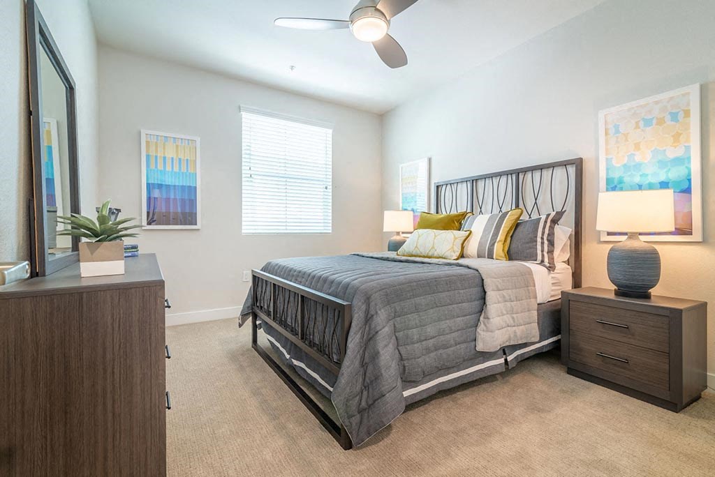 Bedroom at Montecito Apartments at Carlsbad, Carlsbad