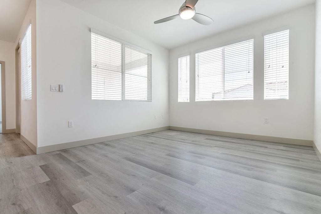 Unfurnished living room at Montecito Apartments at Carlsbad, Carlsbad, California