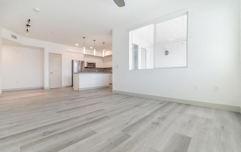 Unfurnished living room area at Montecito Apartments at Carlsbad, Carlsbad