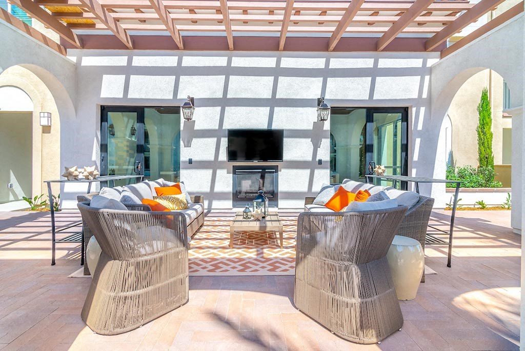 couch at Portola Senior Apartments, Carlsbad