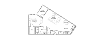 A5 Floor Plan at Pradera Apartments, San Ramon