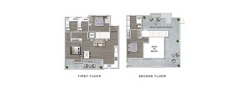 3 Bed Floorplan at The Lucky Apartments, California