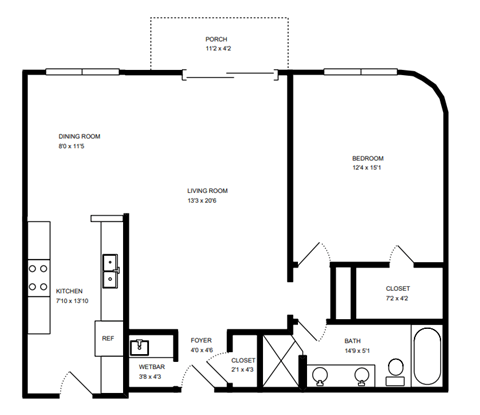 1 bed 1 bath C at The Mark Culver City, California