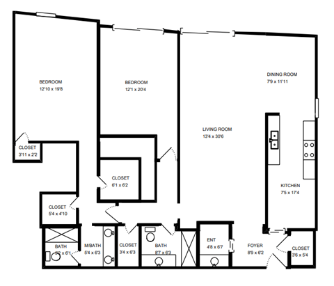 2 bed 2 bath A at The Mark Culver City, Culver City