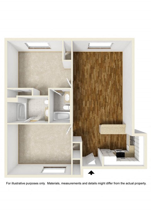 Floor Plan 22a (Shared Room) at 433 Midvale - Student Housing at UCLA, California, 90024