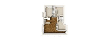 Floor Plan 33f (Shared Room) at 433 Midvale - Student Housing at UCLA, California, 90024