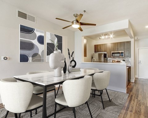 Dining Area at 430 Kelton, Los Angeles, 90024